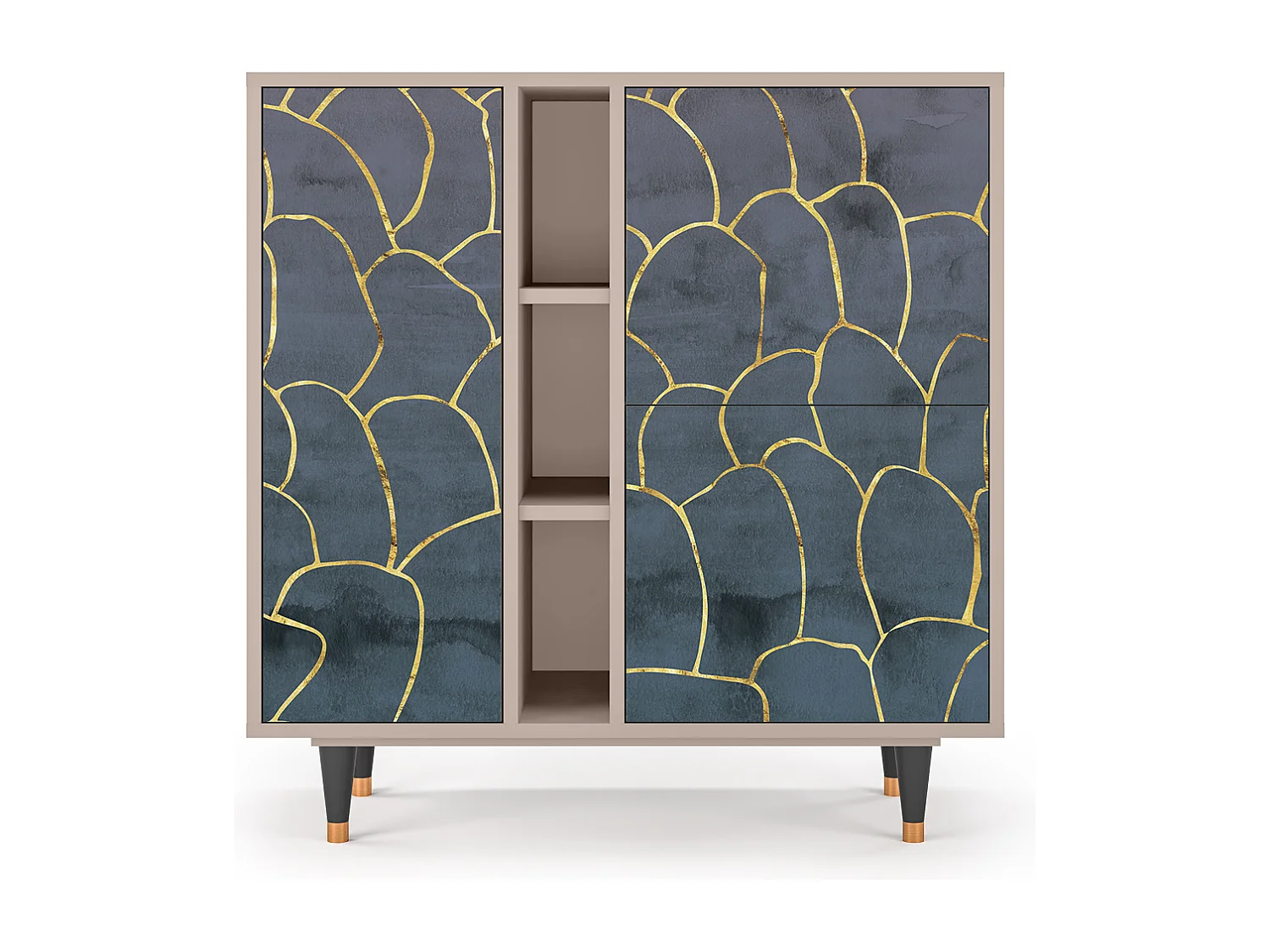 Buffet - 94х96х41 cm - BS5 - Blue Lagoon, Latte