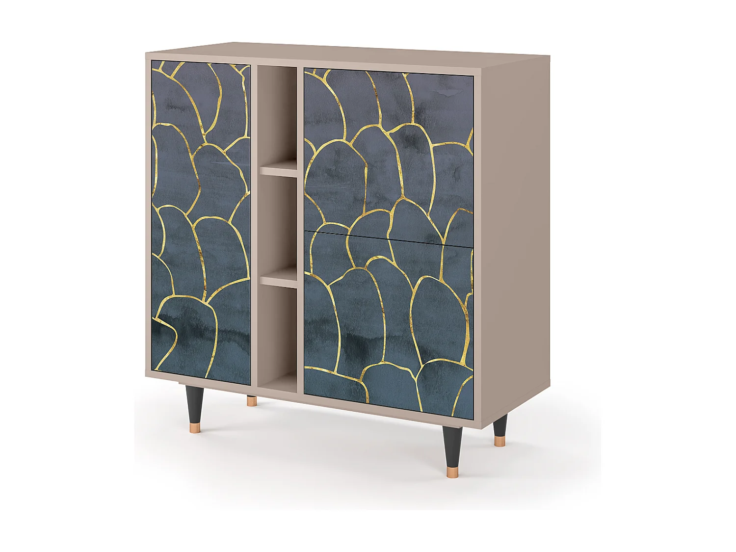 Buffet - 94х96х41 cm - BS5 - Blue Lagoon, Latte