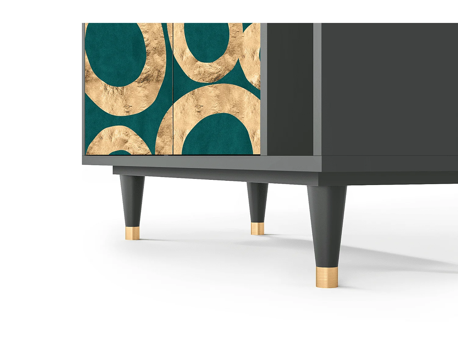 Kredens - 96х110х41 cm - BS6 - Zircon Sphere, Antracyt