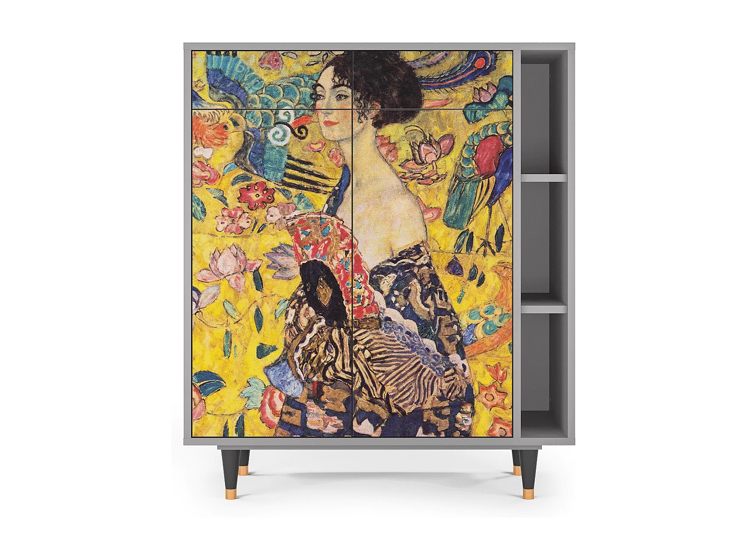 Buffet - 96х110х41 cm - BS6 - Lady with Fan by Klimt, Gris