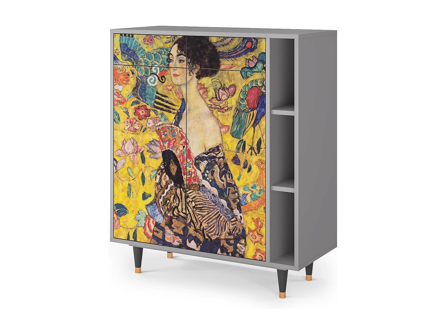 Buffet - 96х110х41 cm - BS6 - Lady with Fan by Klimt, Gris