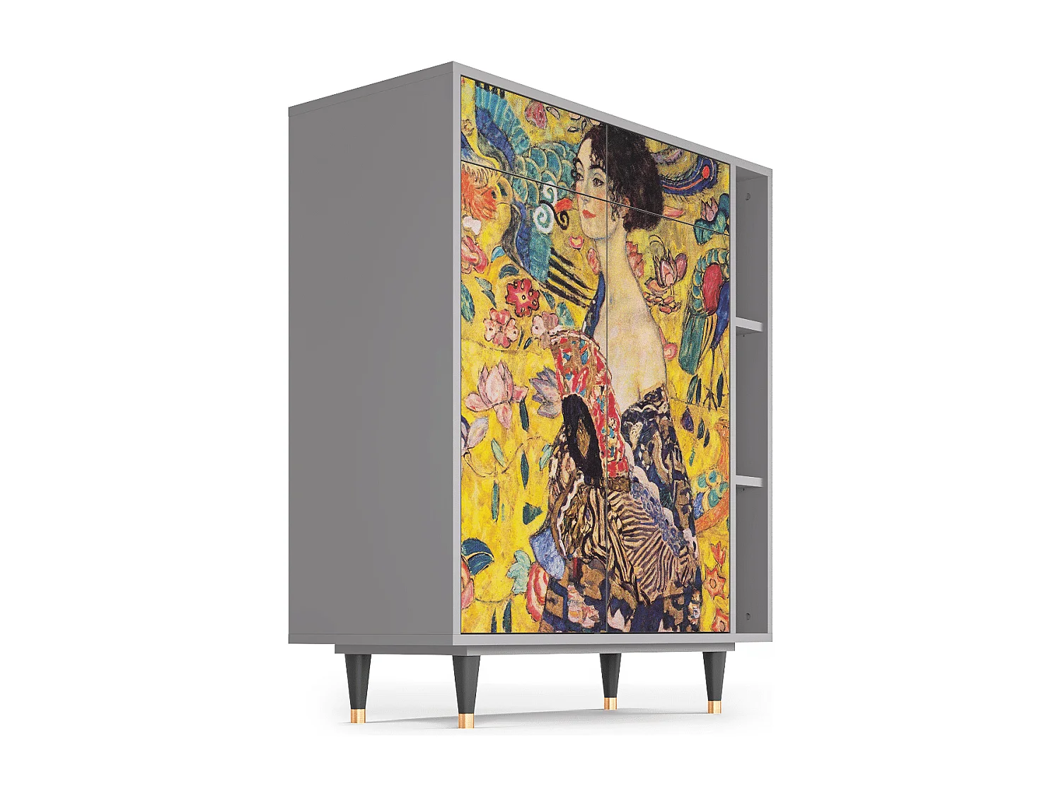 Buffet - 96х110х41 cm - BS6 - Lady with Fan by Klimt, Gris
