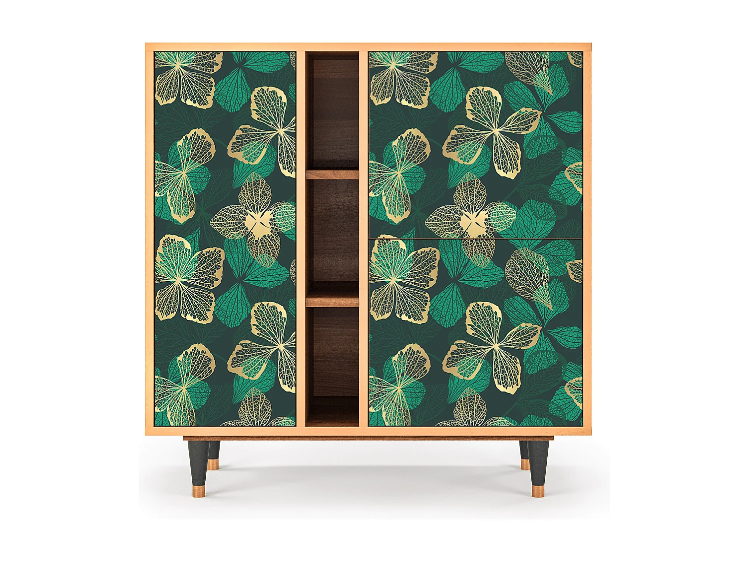 Aparador - 94х96х41 cm - BS5 - Green Flower, Nogal