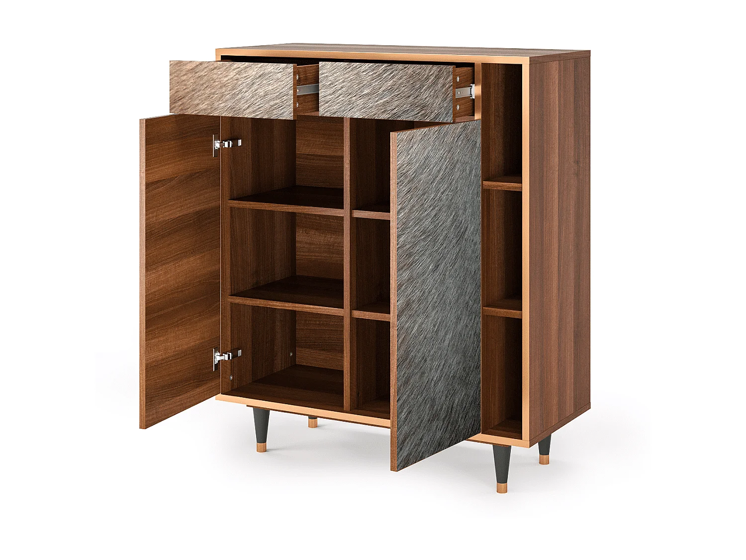 Buffet - 96х110х41 cm - BS6 - Peanut Hair, Noyer