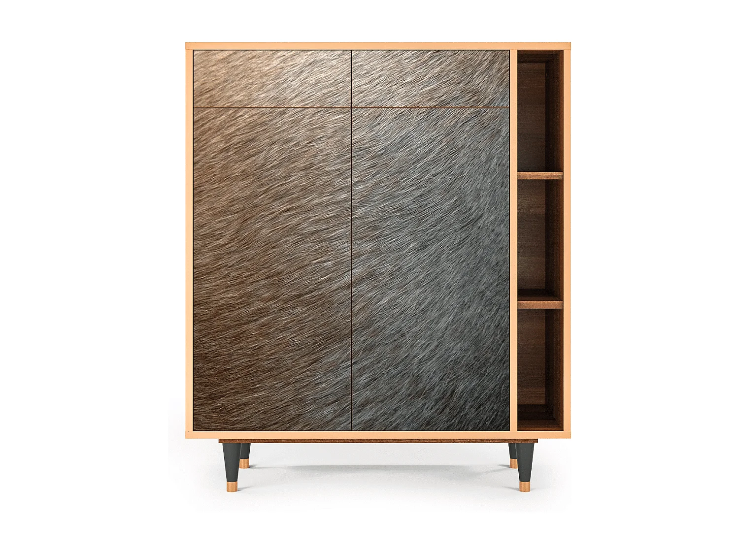 Credenza - 96х110х41 cm - BS6 - Peanut Hair, Noce
