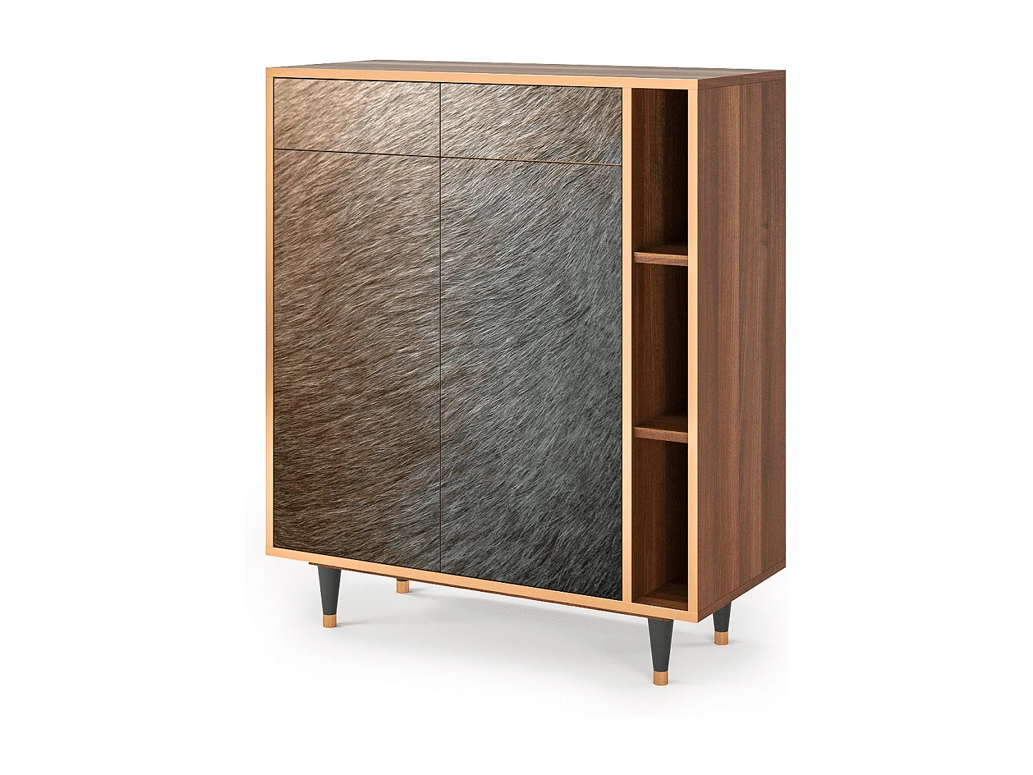 Credenza - 96х110х41 cm - BS6 - Peanut Hair, Noce