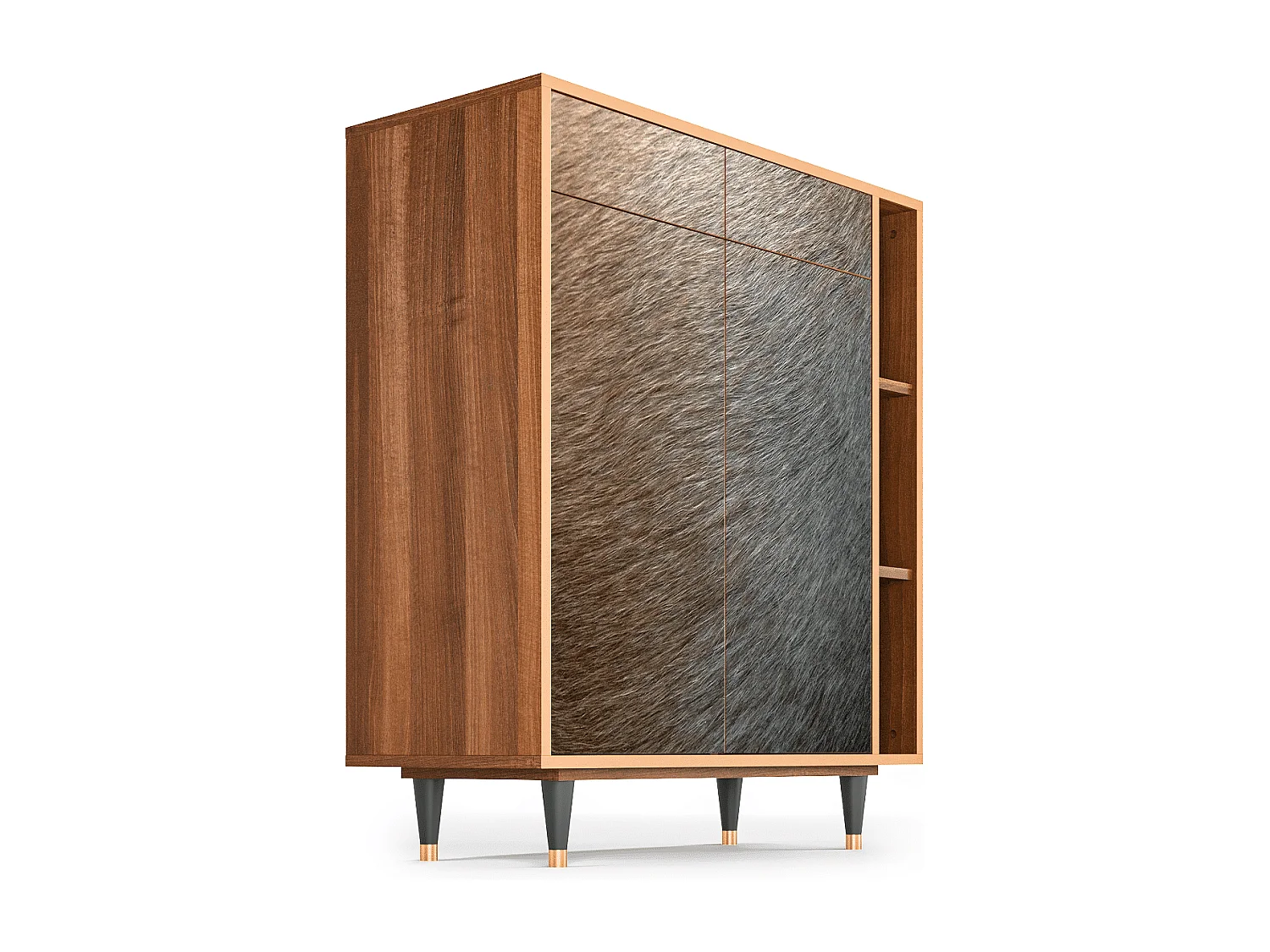 Credenza - 96х110х41 cm - BS6 - Peanut Hair, Noce