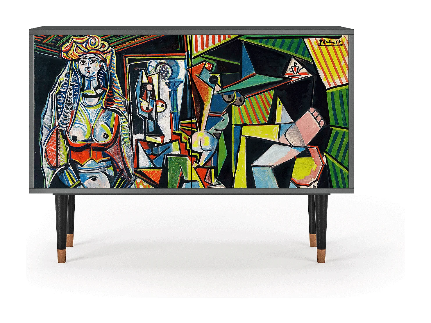 Buffet - 115x85x48 cm - BS4 - Women of Algiers, Anthracite