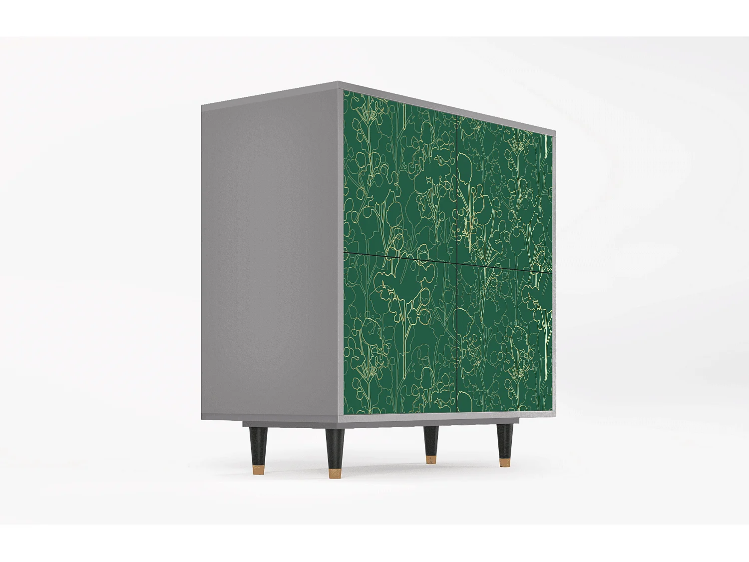 Dressoir - 94x96x48 cm - BS3 - Emerald Forest, Grijs