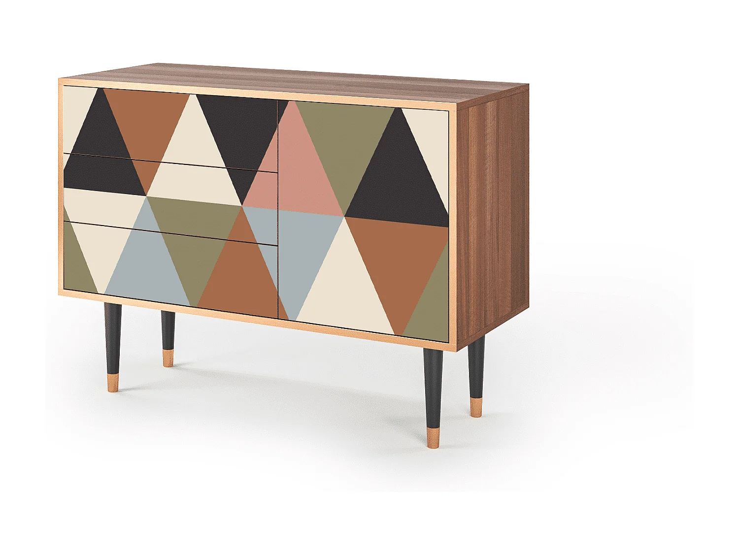 Buffet - 115х84х41 cm - S3 - Royal Triangles, Noyer