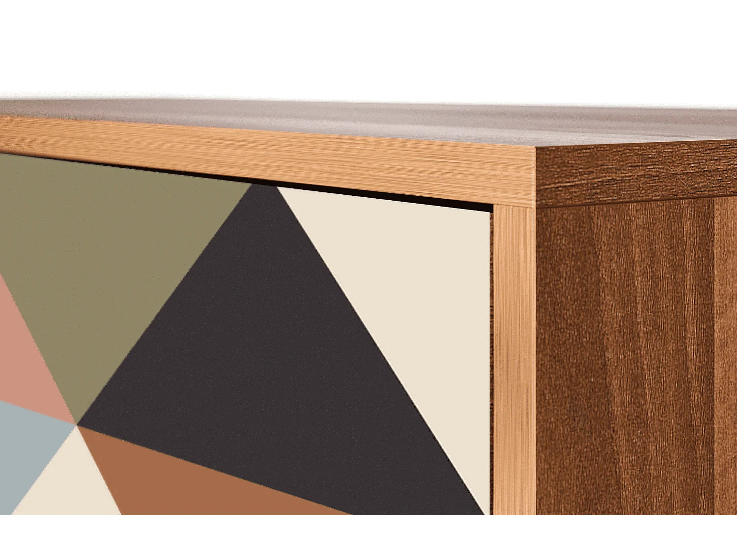Credenza - 115х84х41 cm - S3 - Royal Triangles, Noce