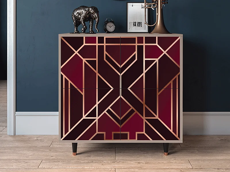 Aparador - 94x96x48 cm - BS3 - Burgundy Jewelery, Latte