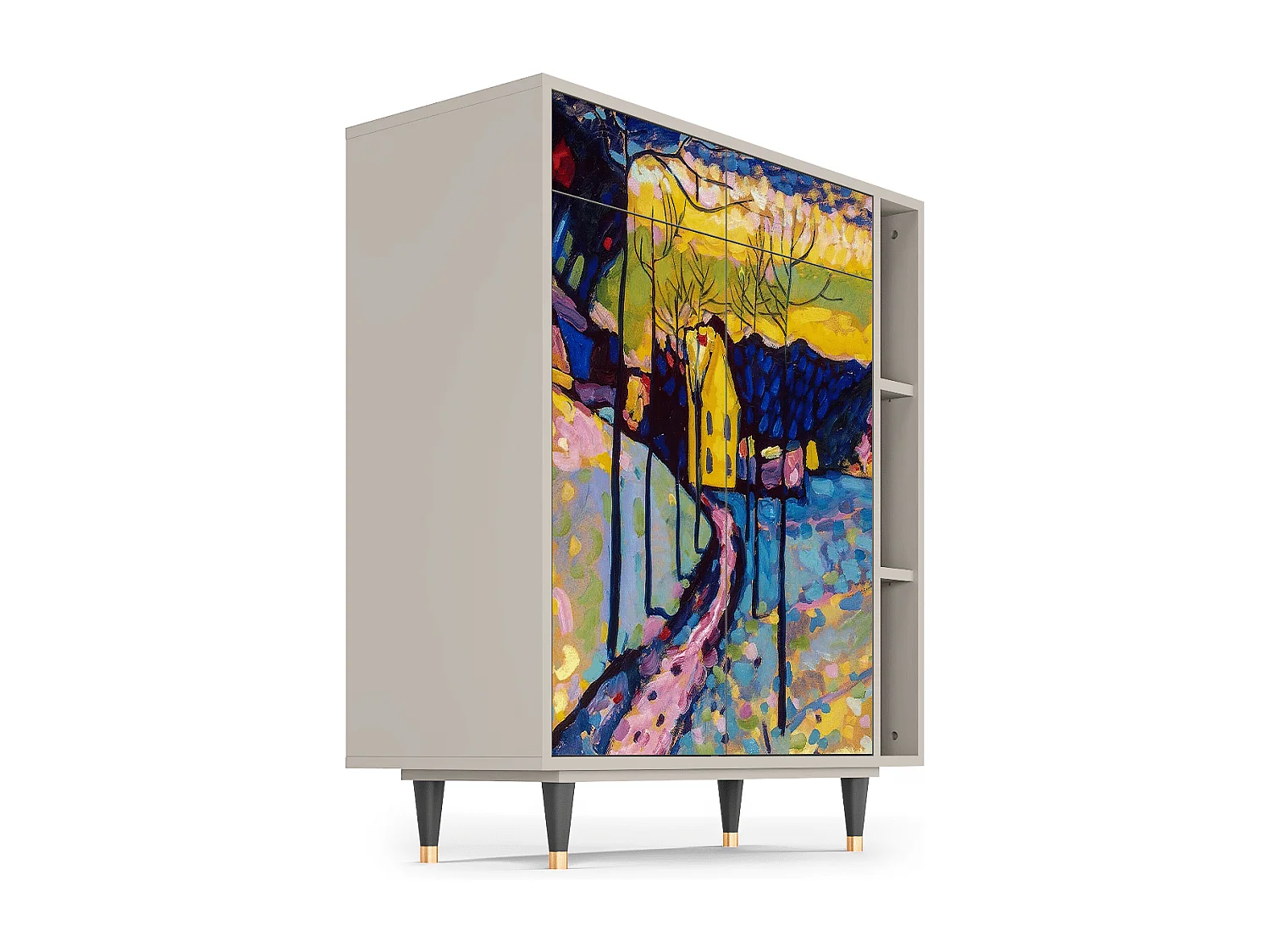 Sideboard - 96х110х41 cm - BS6 - Winter Landscape, Sand