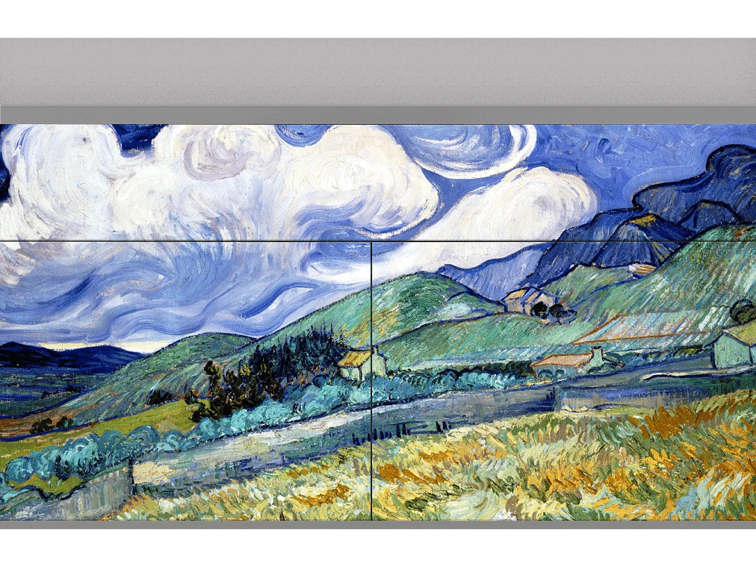 Buffet - 115x85x48 cm - BS4 - Landscape, Gris
