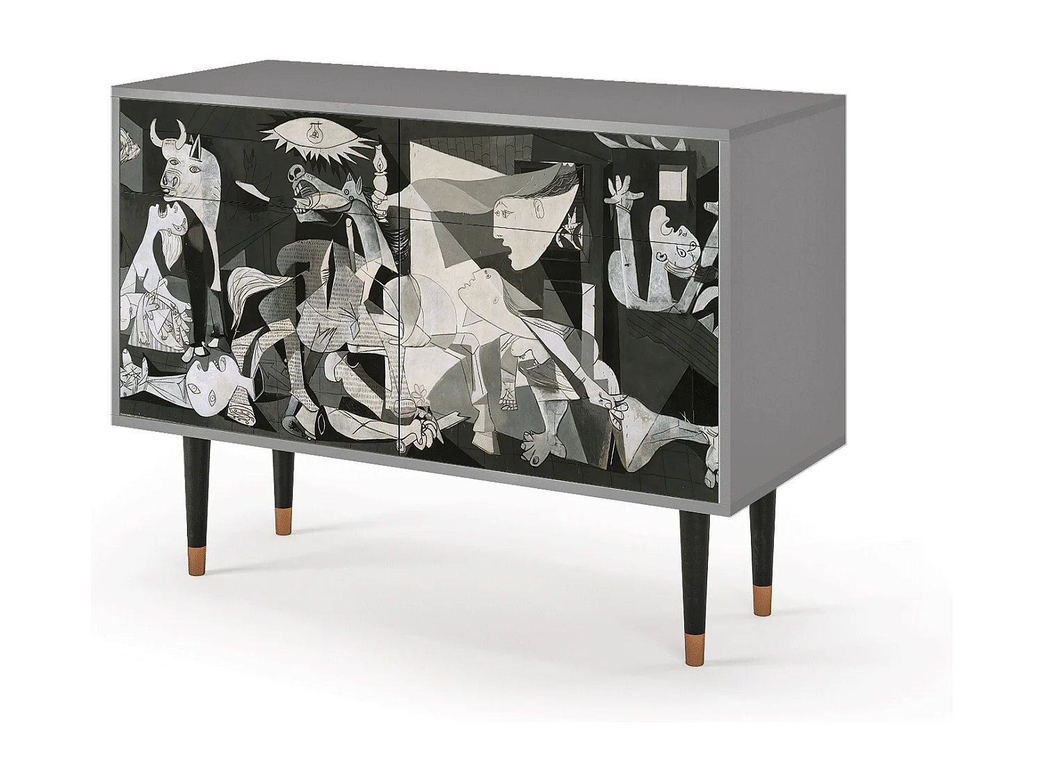 Aparador - 115x85x48 cm - BS4 - Guernica by Picasso, Gris