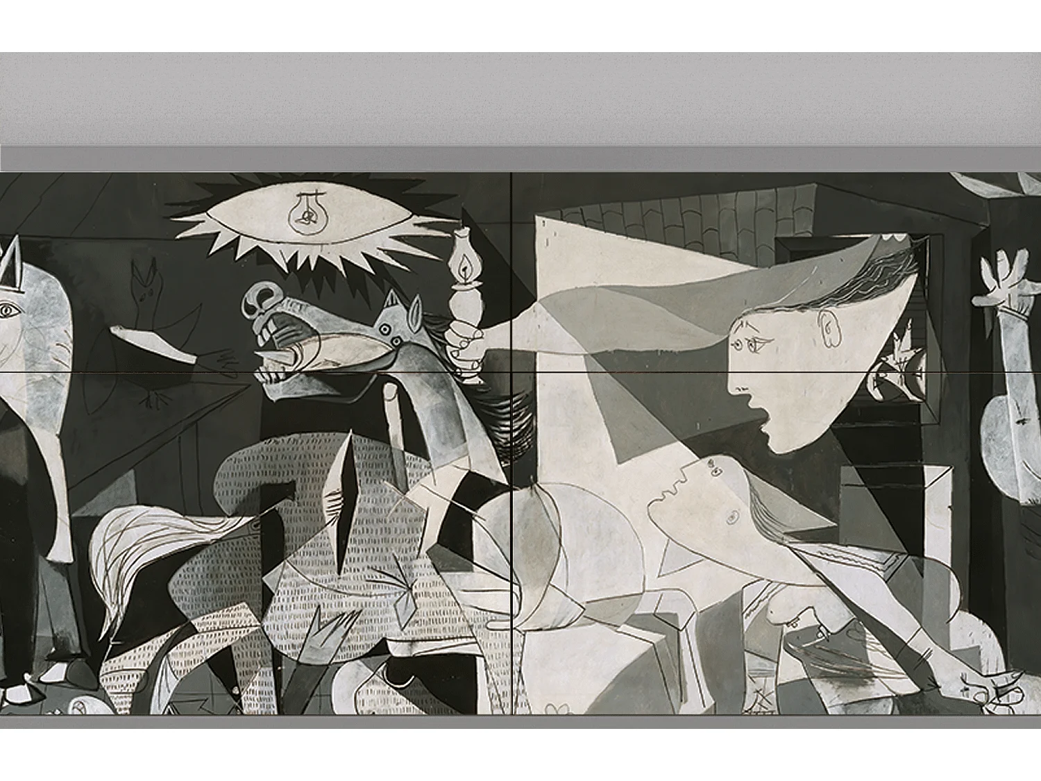 Aparador - 115x85x48 cm - BS4 - Guernica by Picasso, Gris