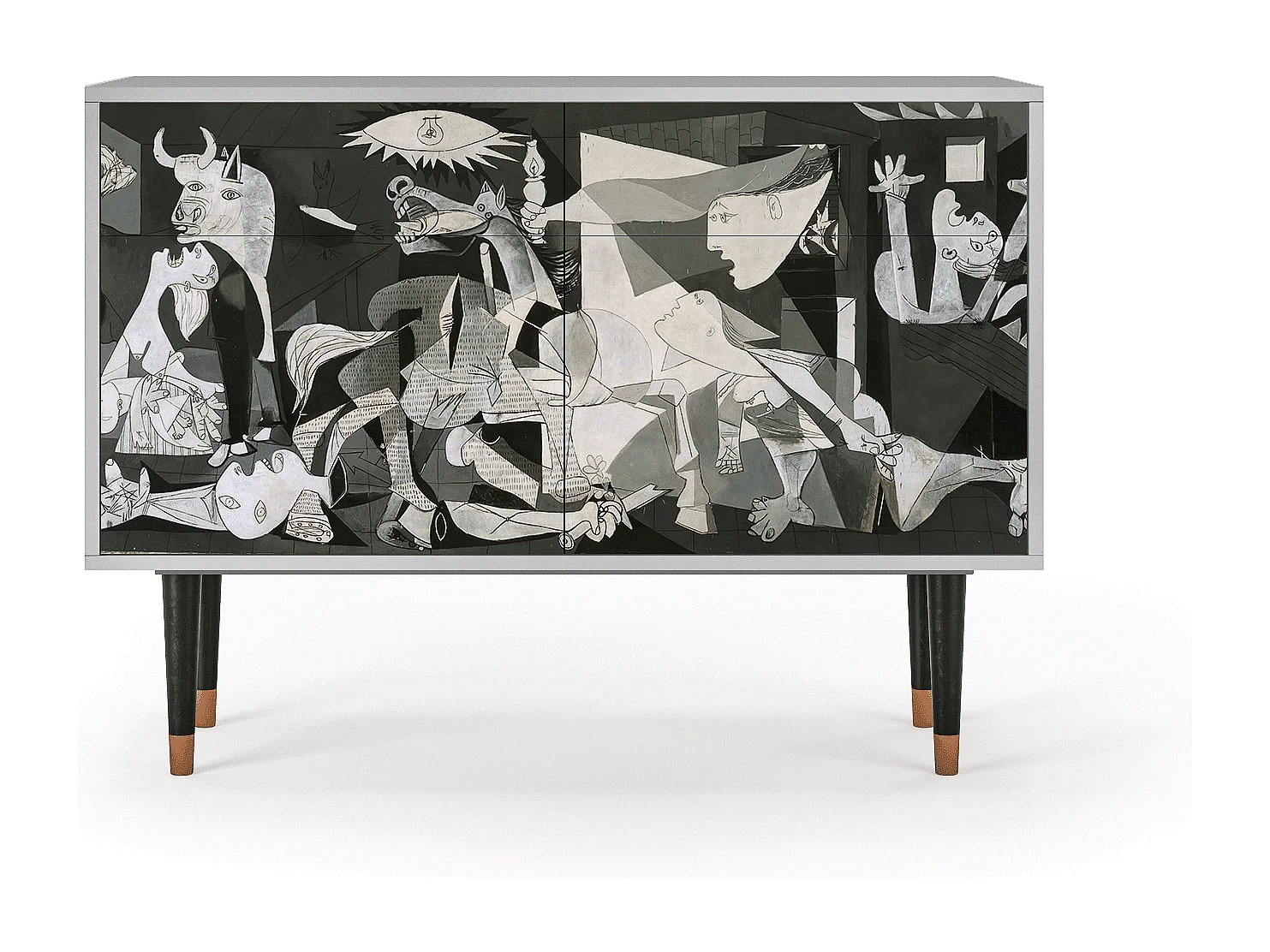 Buffet - 115x85x48 cm - BS4 - Guernica by Picasso, Gris