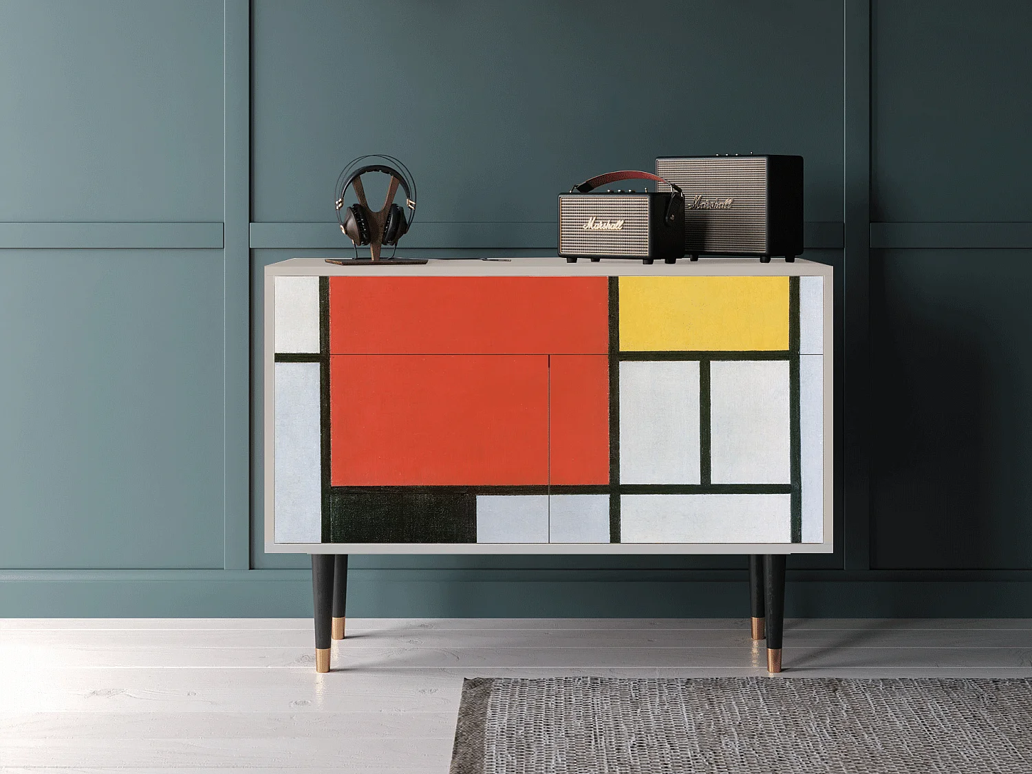 Dressoir - 115x85x48 cm - BS4 - Composition, Zand