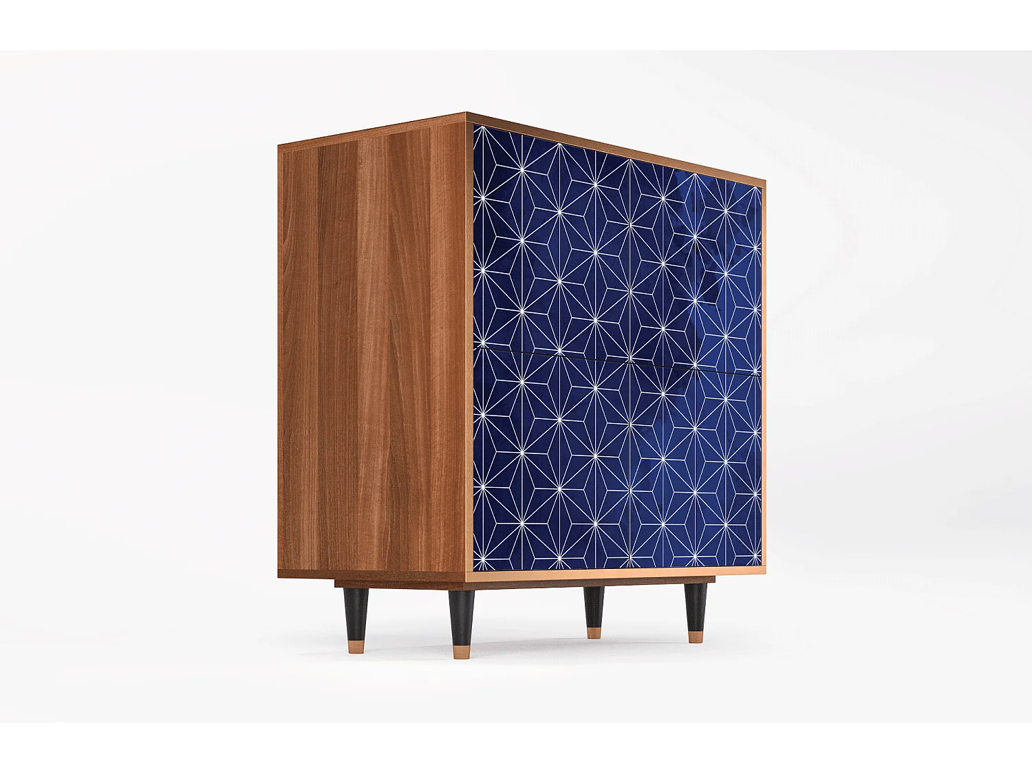 Aparador - 94x96x48 cm - BS3 - Milky Way, Nogueira