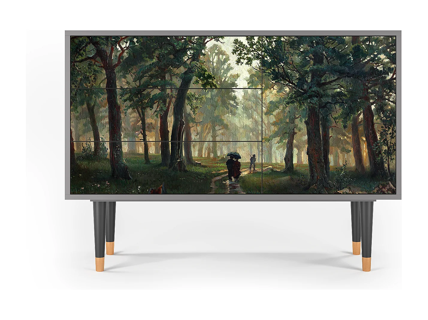 Buffet - 115х84х41 cm - S3 -  Rain in the Oak Forest, Gris