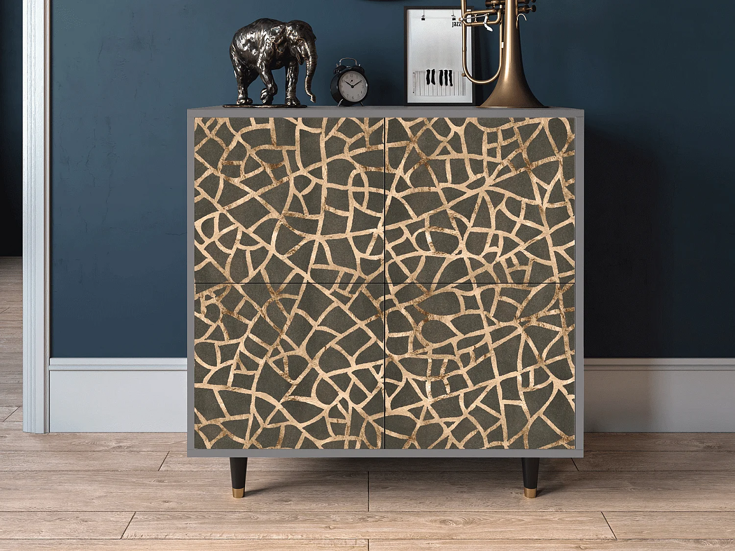 Dressoir - 94x96x48 cm - BS3 - Enlarged Leaf, Grijs