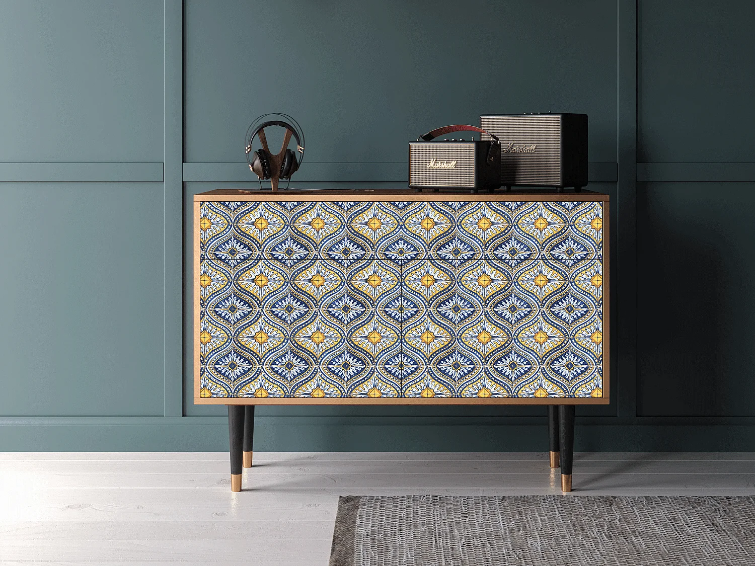 Credenza - 115x85x48 cm - BS4 - Butterfly Effect, Noce