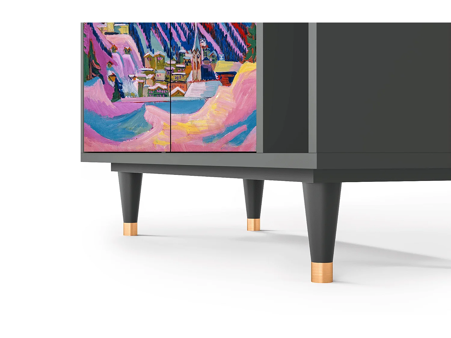 Aparador - 96х110х41 cm - BS6 - Davos Winter, Antracita