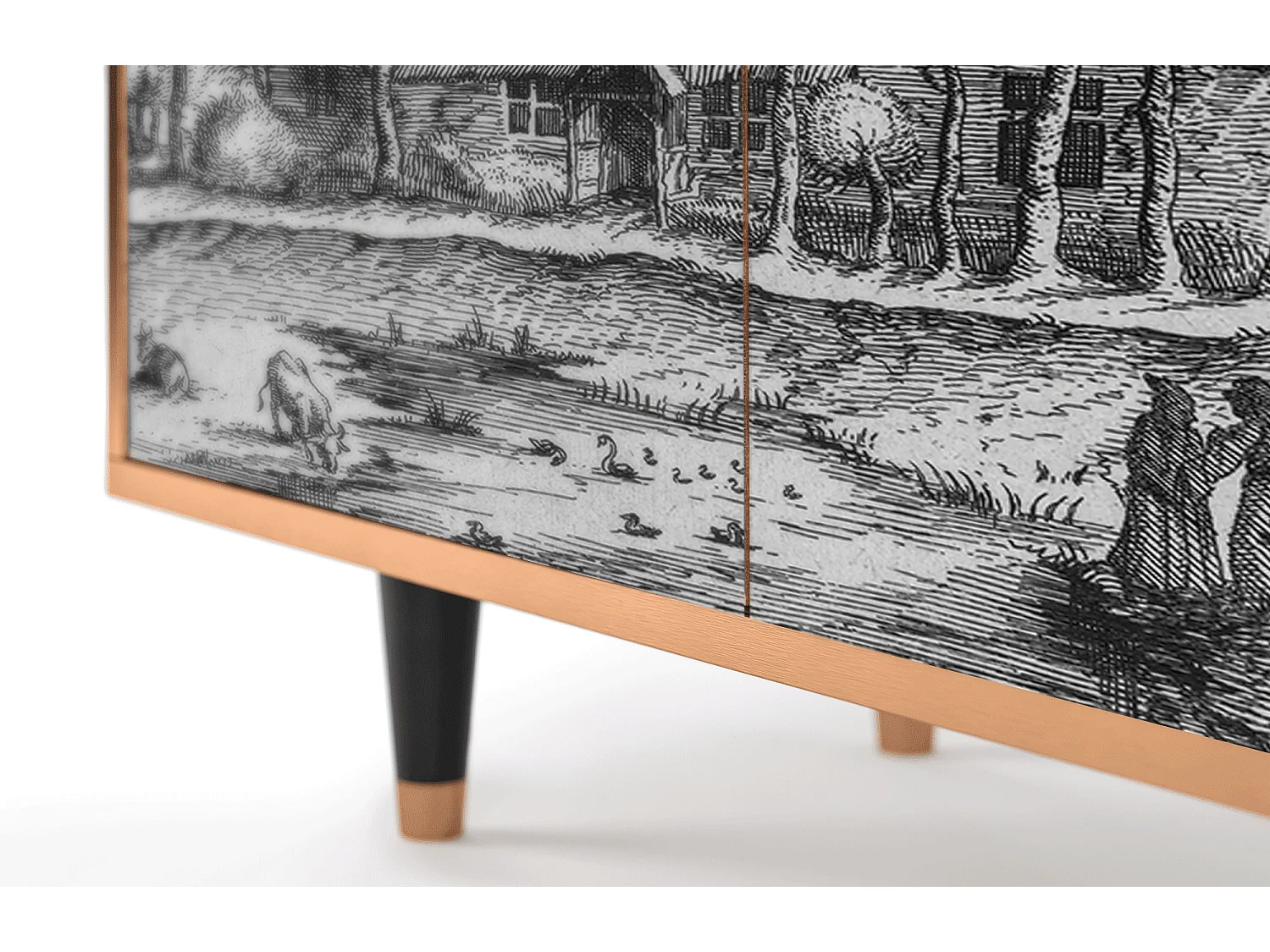 Kredens - 94x96x48 cm - BS3 - A Pond, Orzech