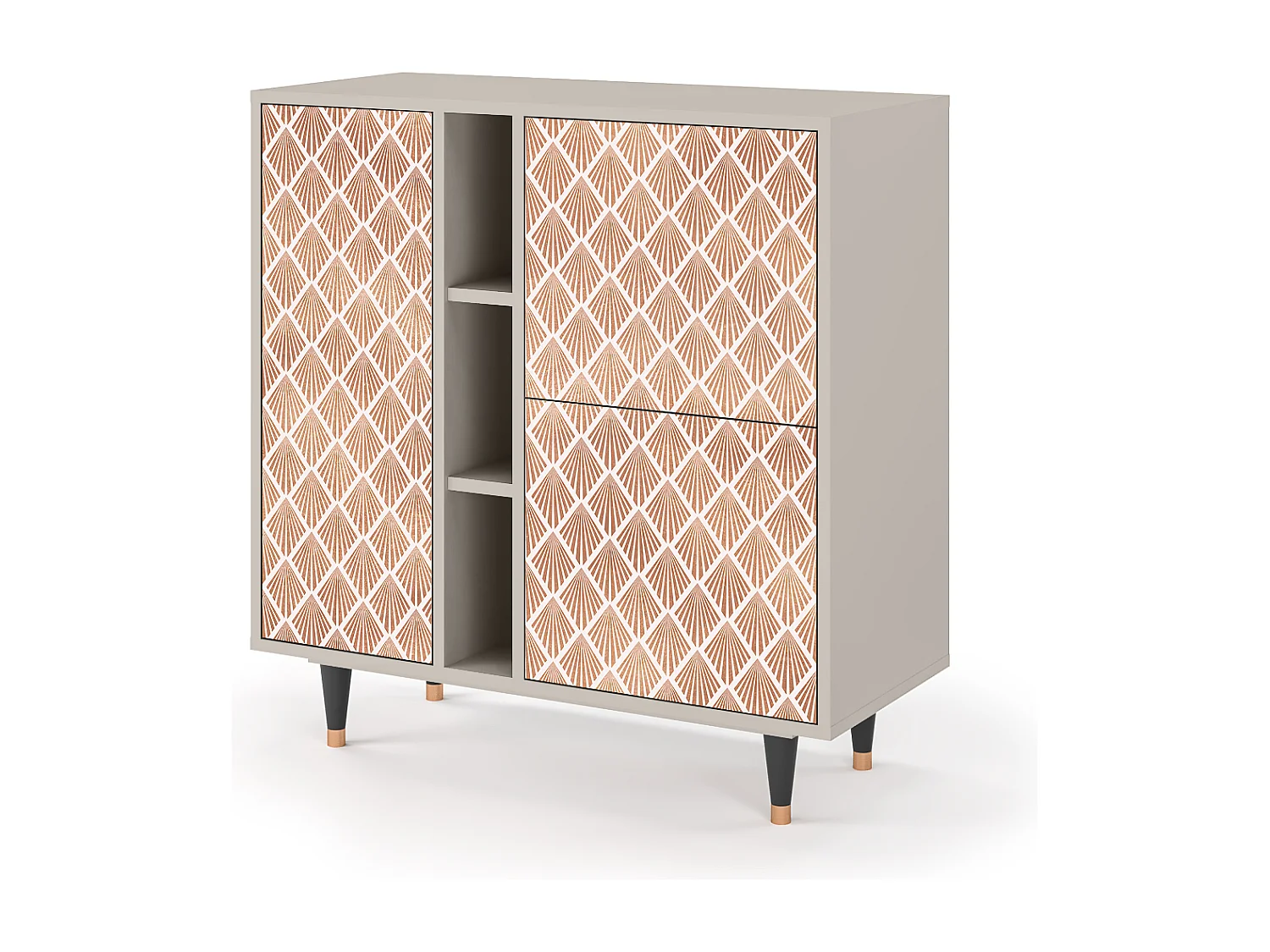 Sideboard - 94х96х41 cm - BS5 - Pastel Sunrise, Sand