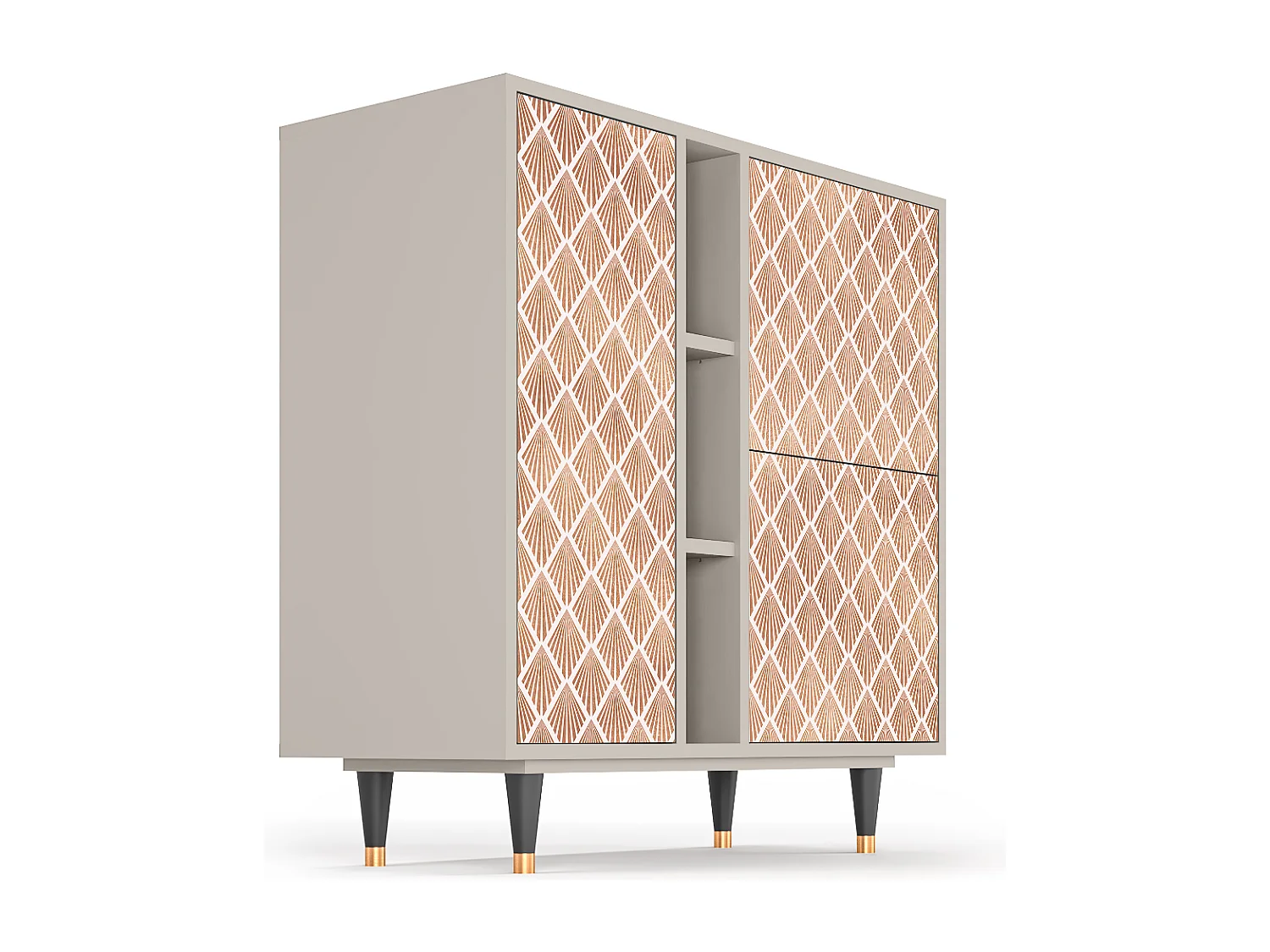 Sideboard - 94х96х41 cm - BS5 - Pastel Sunrise, Sand