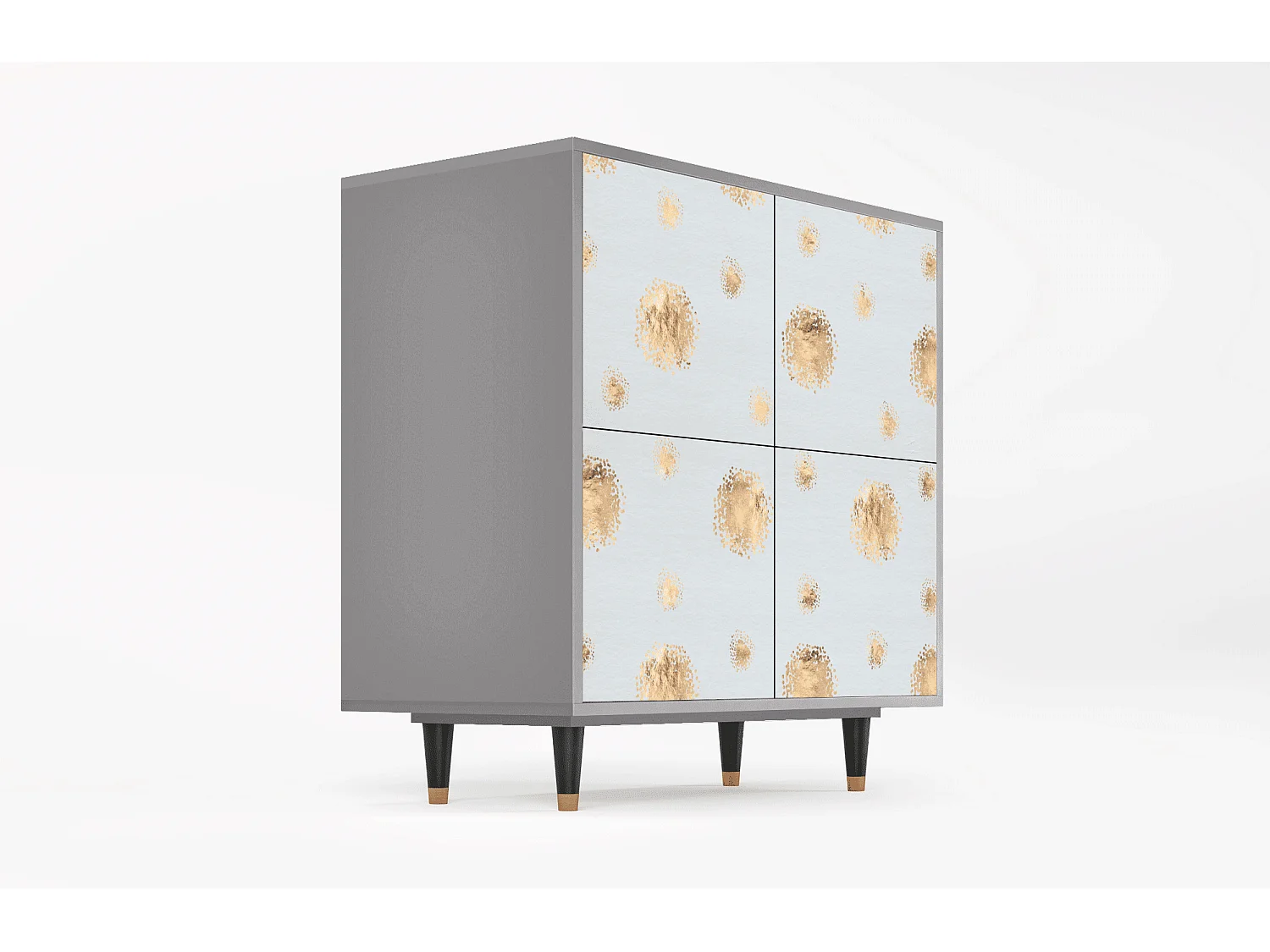 Aparador - 94x96x48 cm - BS3 - Sky Latte, Cinza