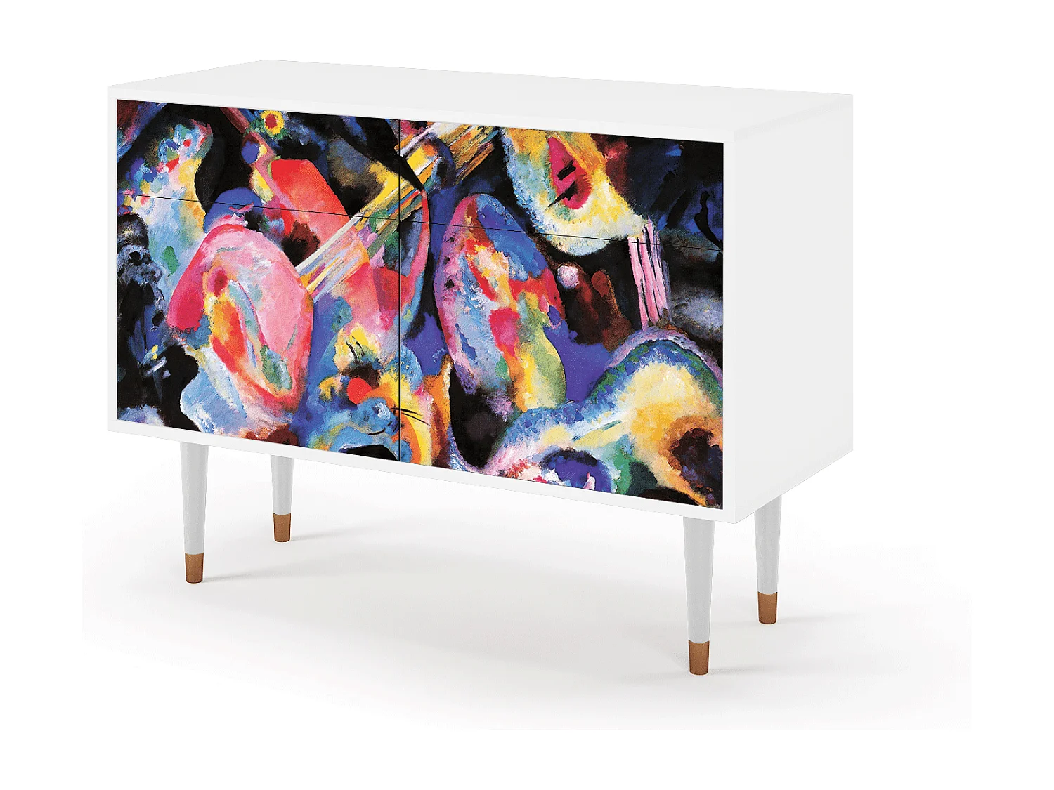 Kredens - 115x85x48 cm - BS4 - Kandinsky, Biały