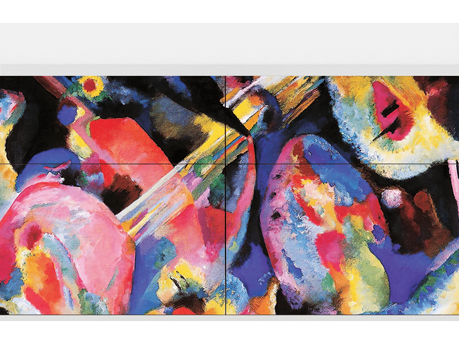 Kredens - 115x85x48 cm - BS4 - Kandinsky, Biały