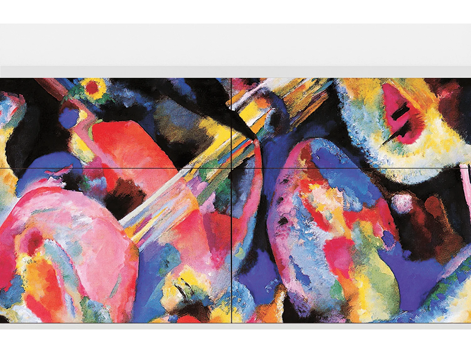 Kredens - 115x85x48 cm - BS4 - Kandinsky, Biały