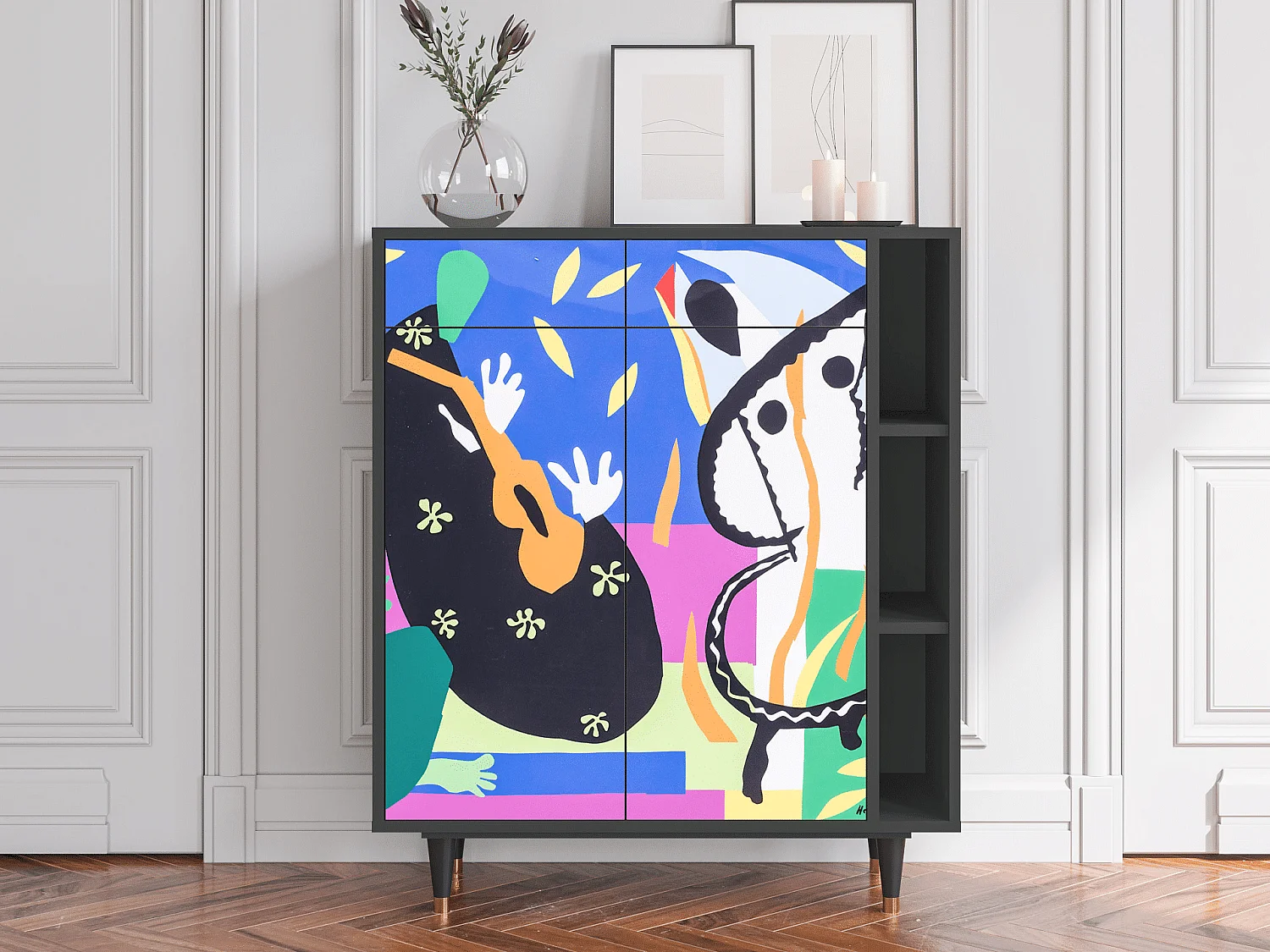 Buffet - 96х110х41 cm - BS6 - La Tristesse du Roi, Anthracite