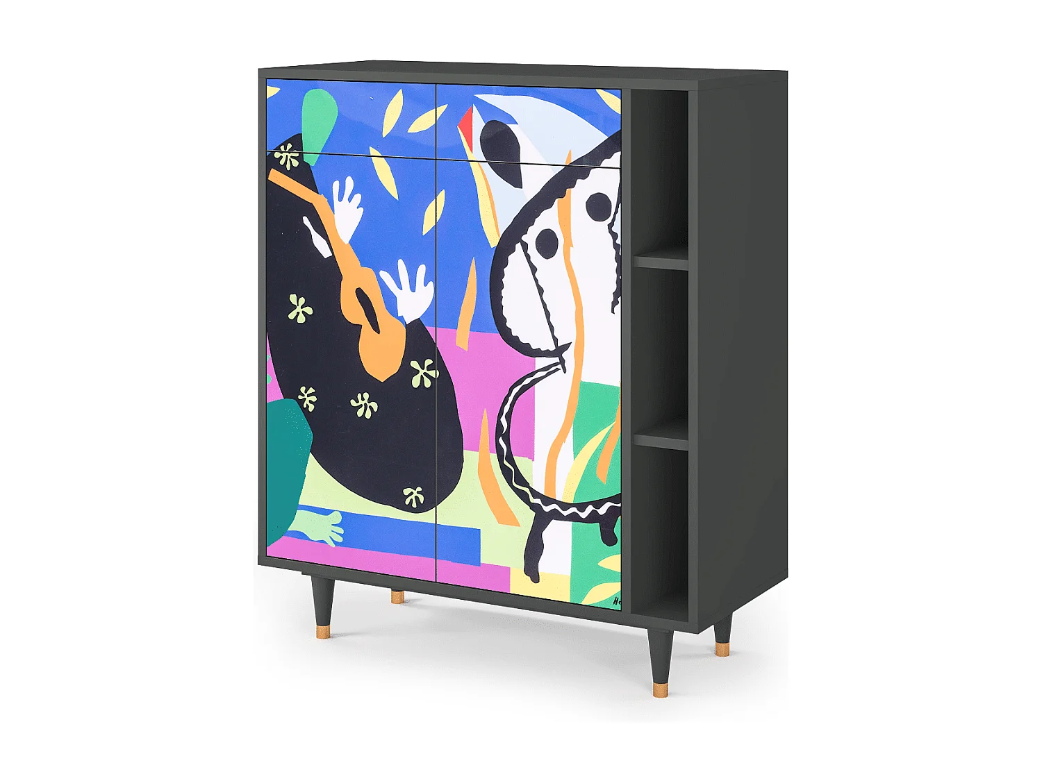 Buffet - 96х110х41 cm - BS6 - La Tristesse du Roi, Anthracite