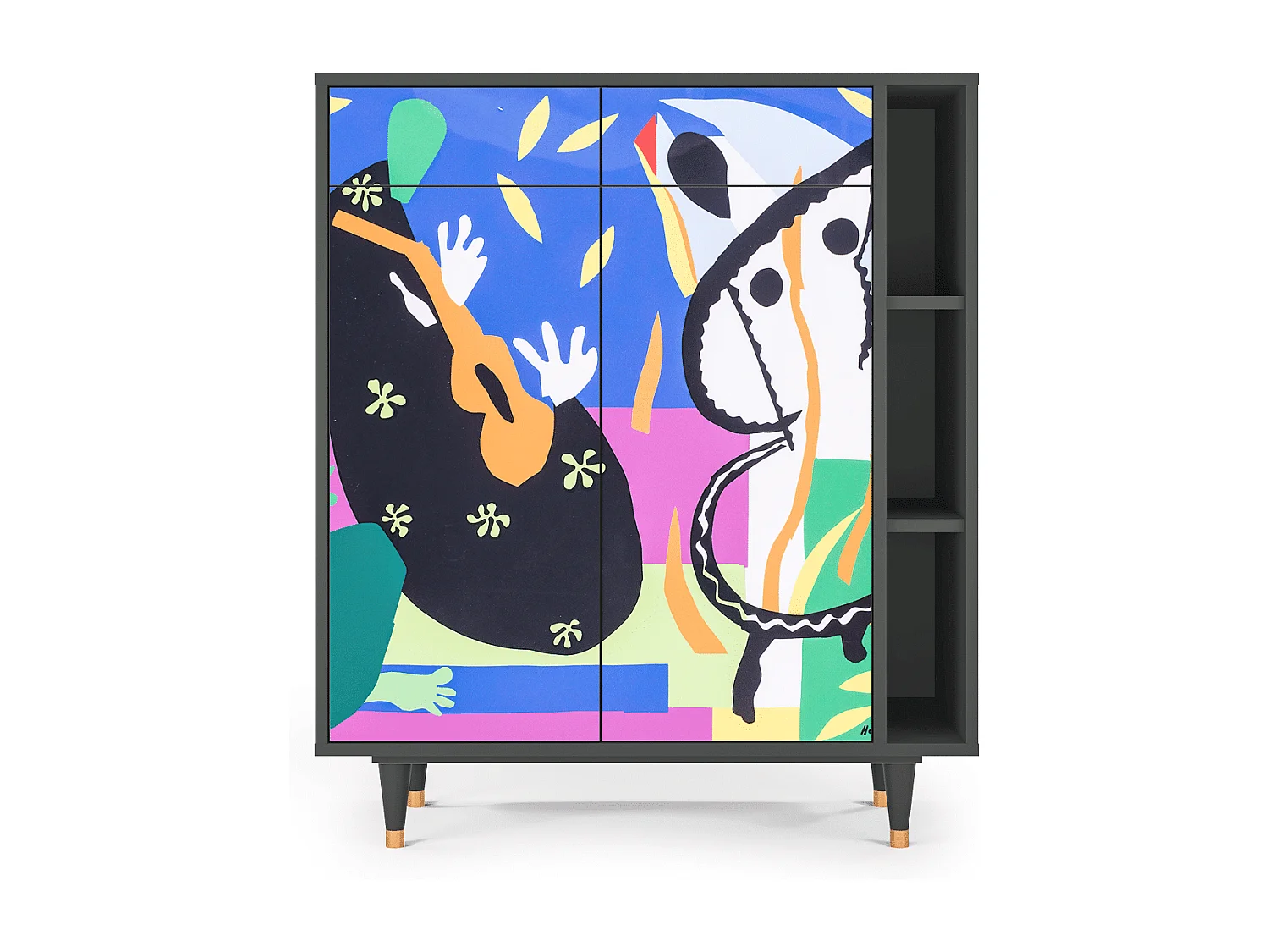 Buffet - 96х110х41 cm - BS6 - La Tristesse du Roi, Anthracite