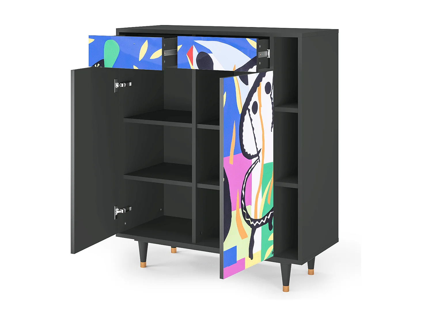 Buffet - 96х110х41 cm - BS6 - La Tristesse du Roi, Anthracite