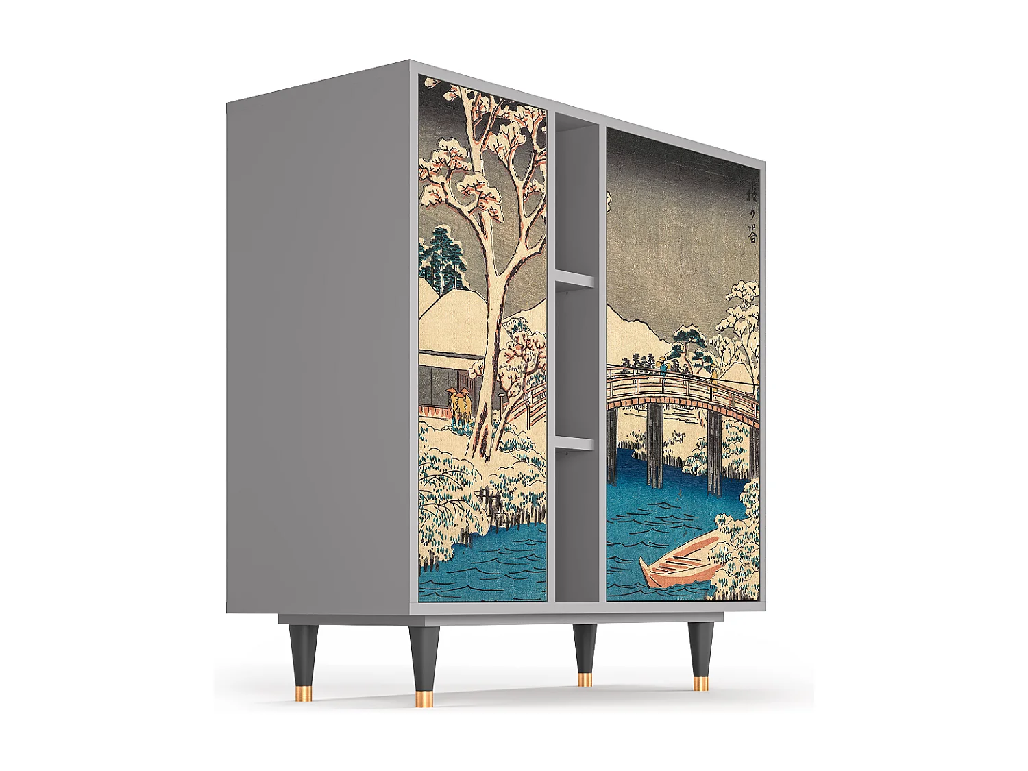 Dressoir - 94х96х41 cm - BS5 - Katabira River, Grijs