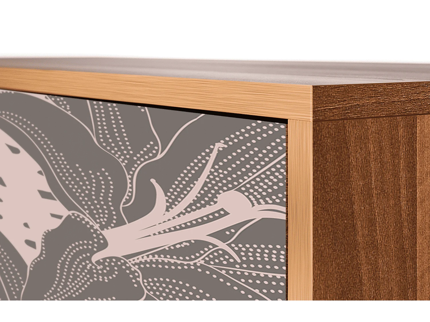 Kredens - 115х84х41 cm - S3 - Issabelline Flower, Orzech