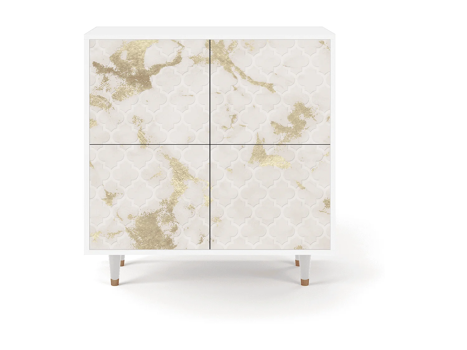 Credenza - 94x96x48 cm - BS3 - Sahara desert, Bianco