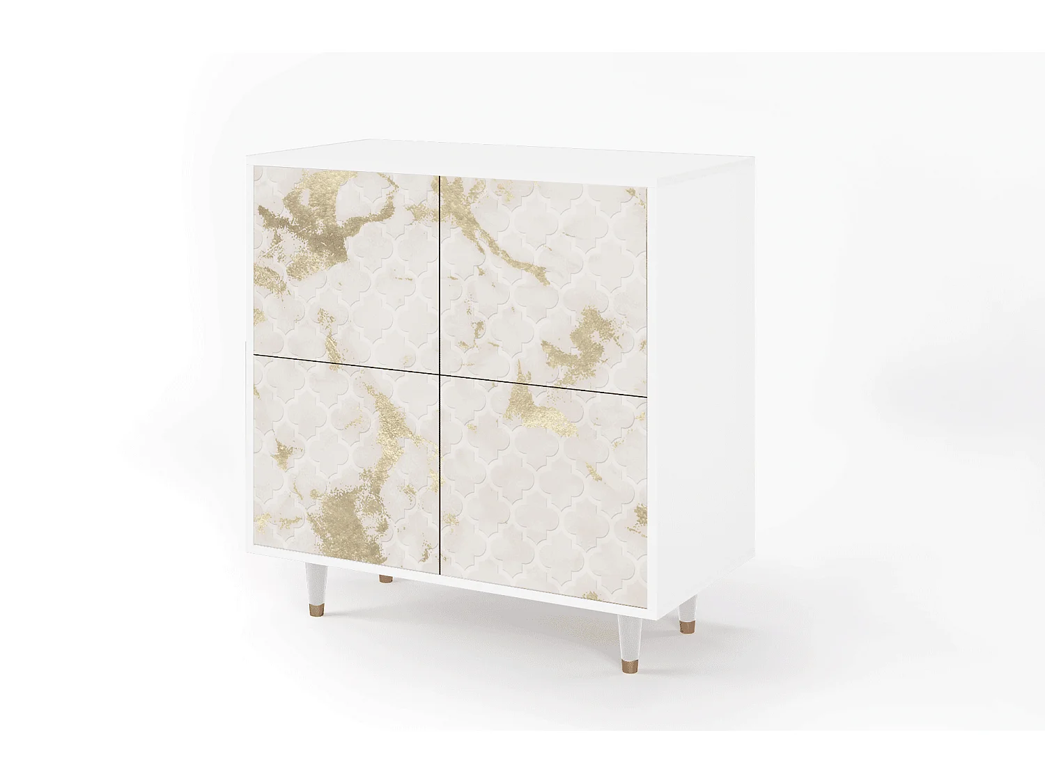 Credenza - 94x96x48 cm - BS3 - Sahara desert, Bianco