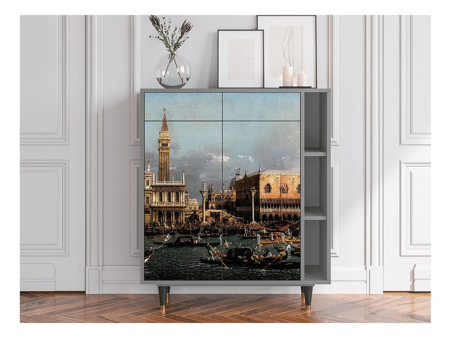 Kredens - 96х110х41 cm - BS6 - The Bucintoro, Szary