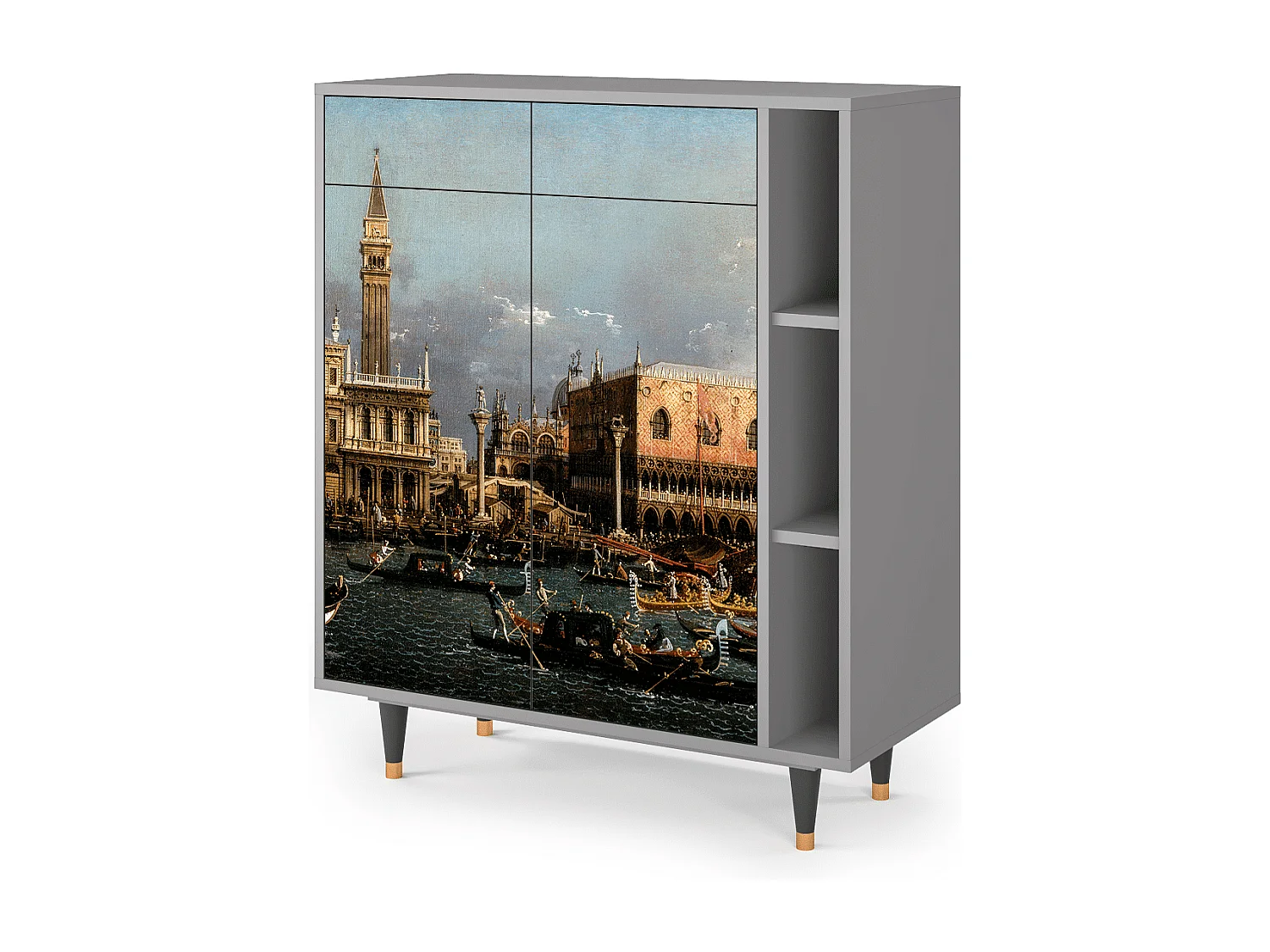 Kredens - 96х110х41 cm - BS6 - The Bucintoro, Szary