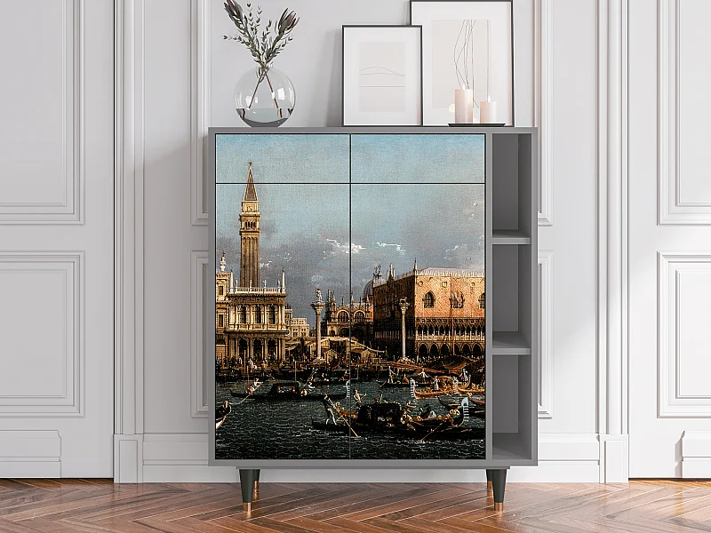 Kredens - 96х110х41 cm - BS6 - The Bucintoro, Szary