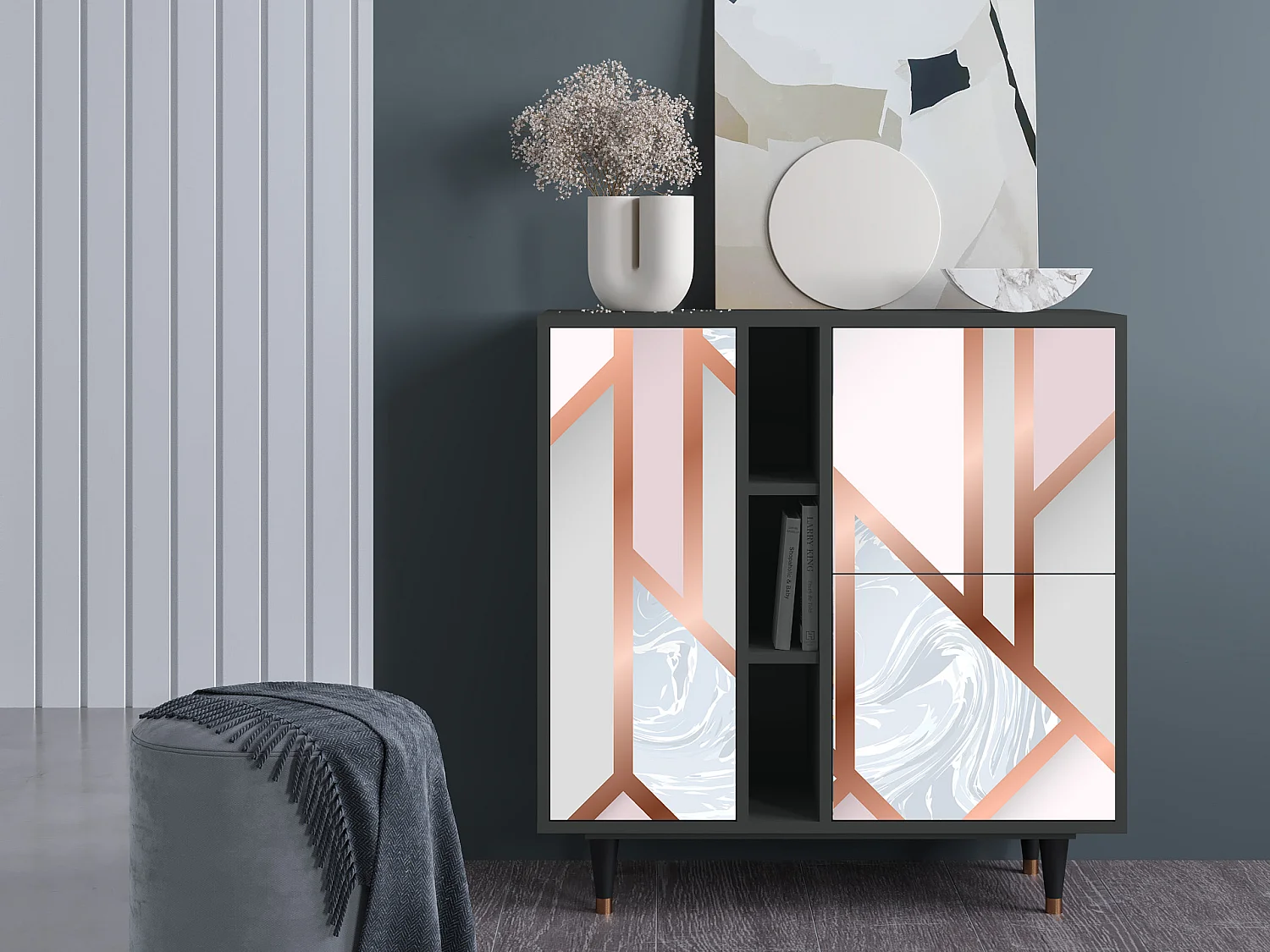 Buffet - 94х96х41 cm - BS5 - Champagne Story, Anthracite