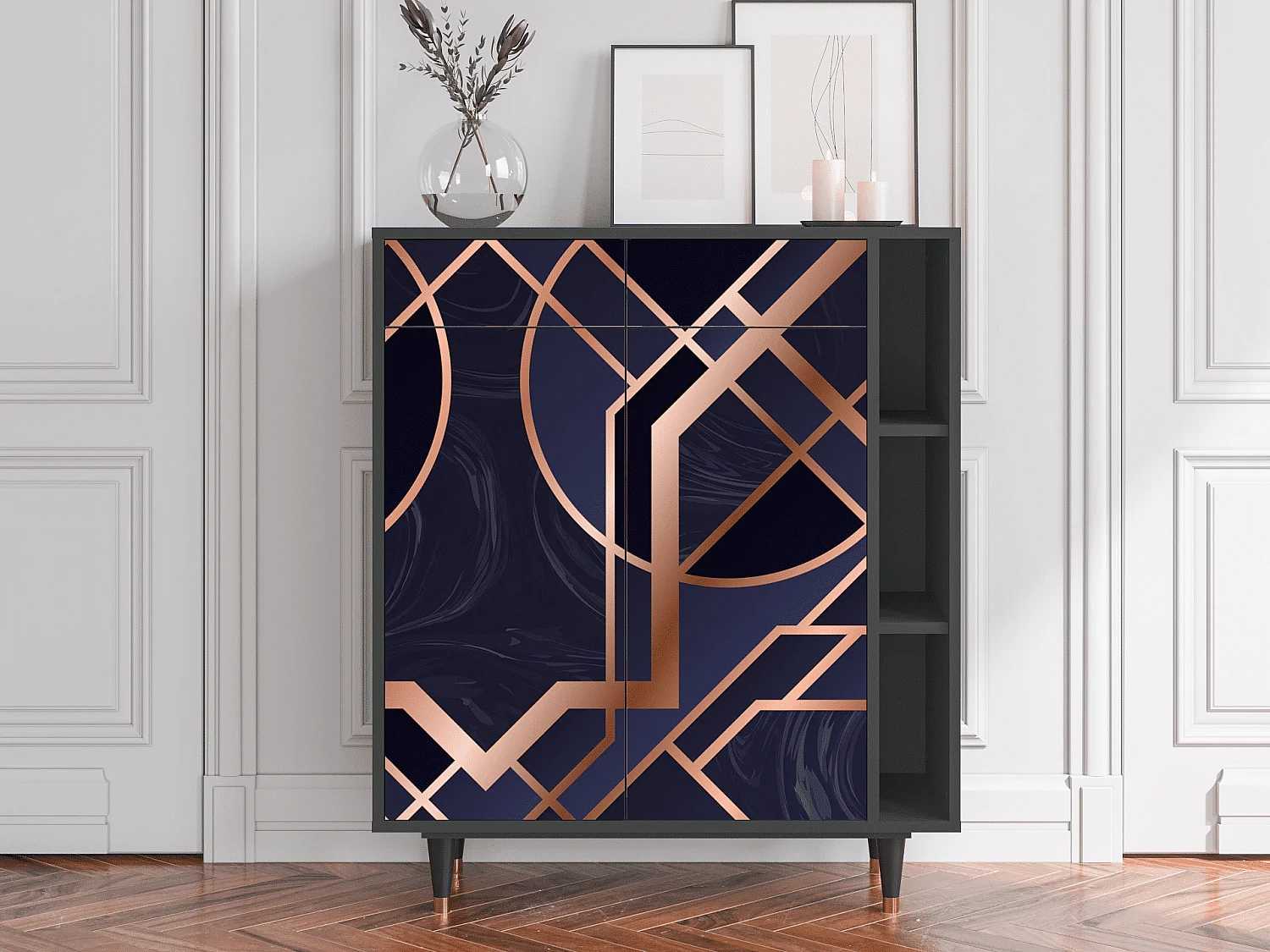 Credenza - 96х110х41 cm - BS6 - Purple Temple, Antracite