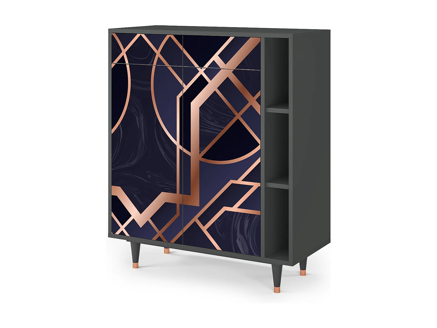 Credenza - 96х110х41 cm - BS6 - Purple Temple, Antracite