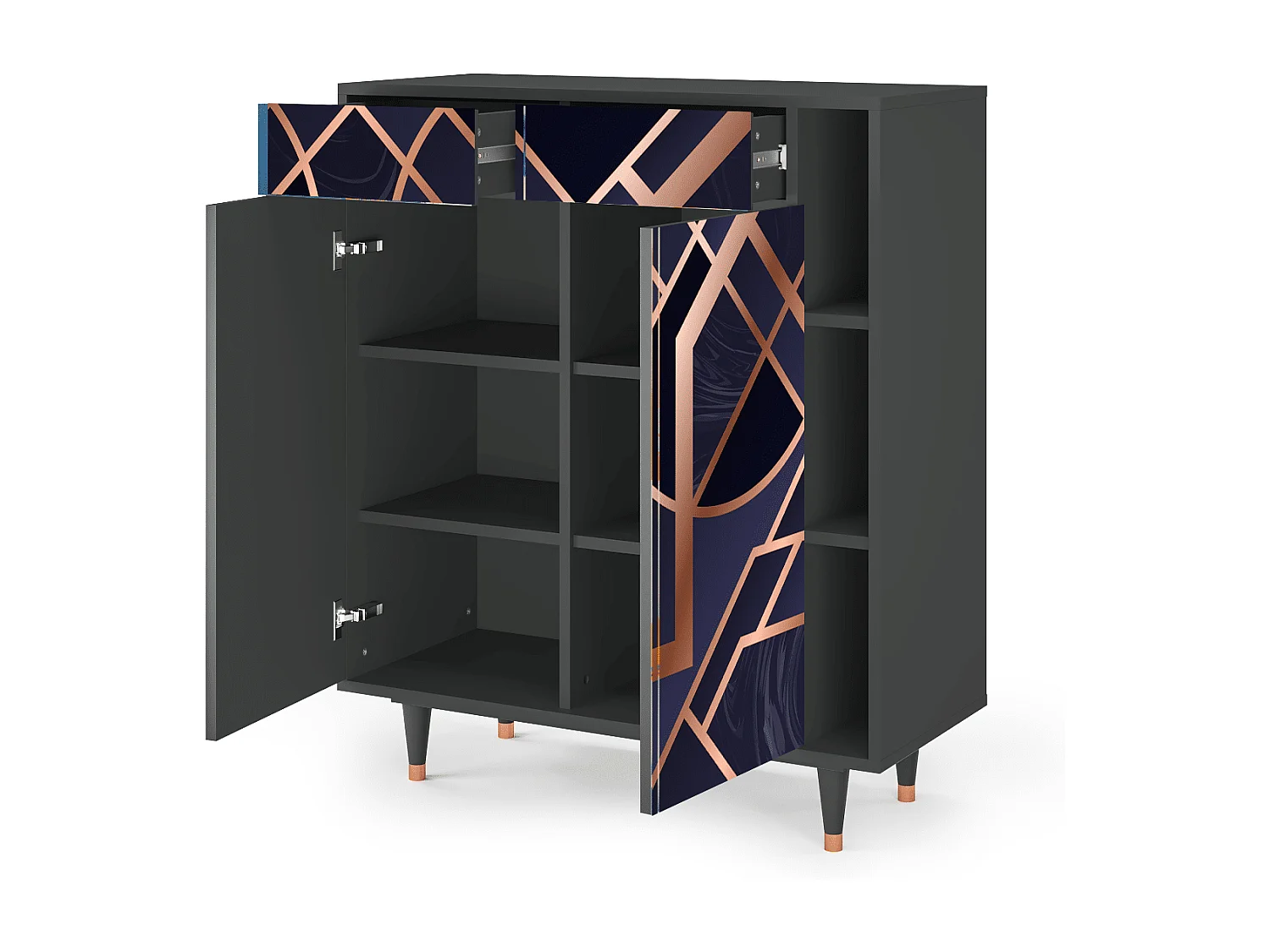 Credenza - 96х110х41 cm - BS6 - Purple Temple, Antracite