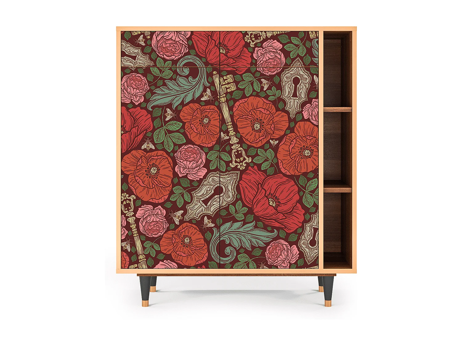 Buffet - 96х110х41 cm - BS6 - Poppy Garden, Noyer